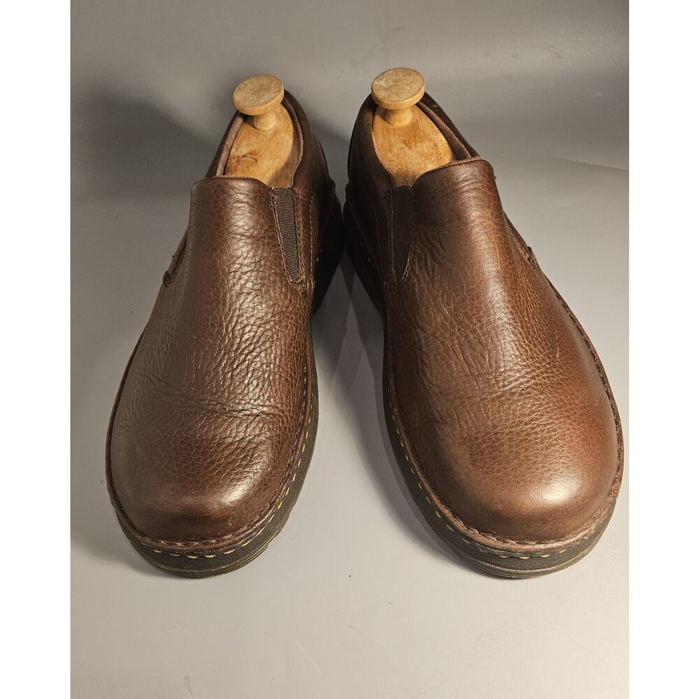 Doc Martens Air Wair Boyle Brown Leather Slip On Men's SZ 10, Comfort, EUC